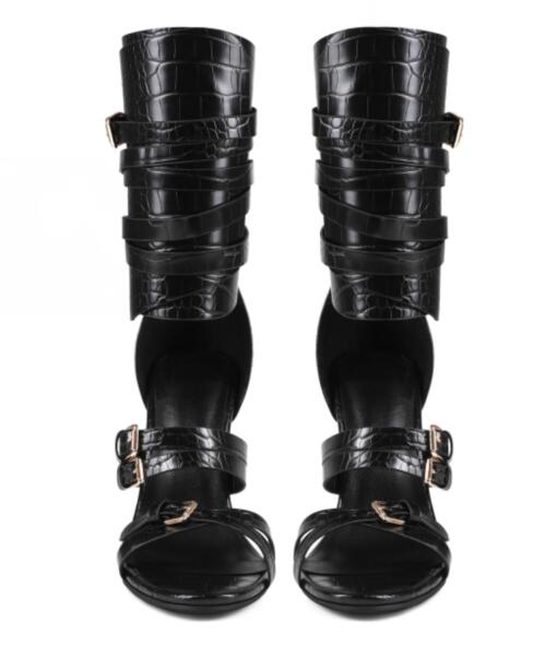 Sandali Lunghi Sexy Neri in Pe - Sandal Strappy Heeled recensione e prezzo